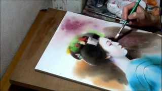 Watercolor Painting Demonstration Artist Seikou Yamaoka Drawing