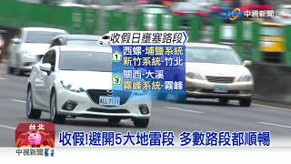 收心囉! 年假最後一天 國道湧現北返車潮│中視新聞 20190210