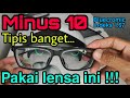 Kacamata Minus 10 tinggi tipis banget | pakai lensa ini | H indeks | Bluecromic | High Myopia