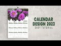 Calendar Design 2023 | How to create Calendar in Illustrator Tutorial