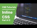 CSS Tutorials 3 | Inline CSS in HTML| Inline CSS Font Family and More CSS HTML Examples