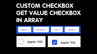 ReactJS - Custom checkbox Get value from array.
