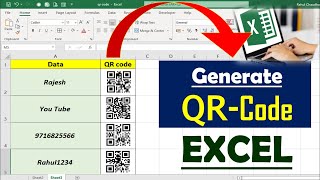 Generate QR - Code in Excel | Microsoft Excel QR Code | #qr_code_excel