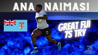 ANA NAIMASI keeping it moving for FIJI RUGBY 7s | Oceania Sevens | Great Rugby Try | Rugby Olympics