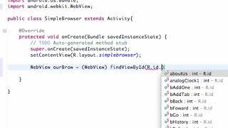 Android Developing Applications Tutorial 89 Create a Browser with WebView