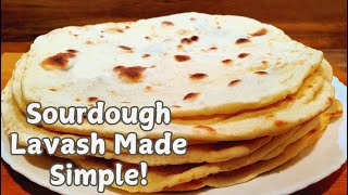 Easy Sourdough Flatbread Recipe | Soft Lavash Made Simple | Living Bread