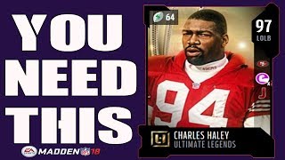 97 Ovr Charles Haley Is A Beast!! Heres Why.... Madden 18