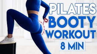 8 min BOOTY WORKOUT | At Home Pilates (No Equipment)