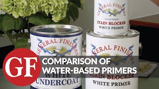 Comparison of Water-Based Primers from General Finishes