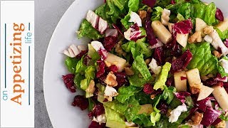 Winter Salad Recipe | Romaine, Radicchio, Apple \u0026 Walnuts