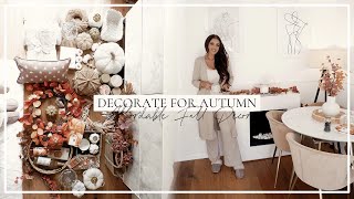 *NEW* DECORATE FOR AUTUMN | AFFORDABLE HOME DECOR | NEUTRAL & CALMING! 2022 🍂☕️🍪