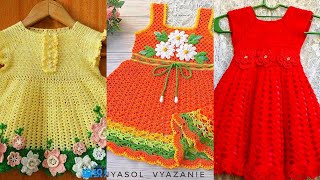 Adorable pretty new collection of free crochet patterns frocks 2025