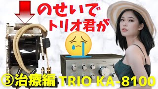 【修理】ヤフオクで購入したジャンクのアンプ（TRIO KA-8100）の動作確認・修理方法をお伝えします。3回目は「治療編」でリレーの分解と洗浄方法についてお伝え致します。