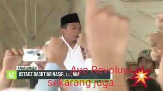 Gaya arogan Bachtiar Nasir saat sedang menghasut umat sambil teriak teriak revolusi