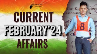 February 2024 Current Affairs for NDA 1 2024 and CDS 1 2024.