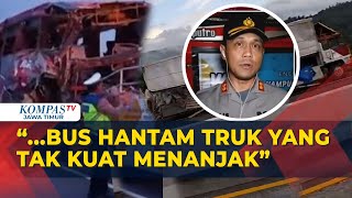 Kapolres Malang Beberkan Kronologi Insiden Bus Hantam Truk yang Tewaskan 4 Orang di Malang