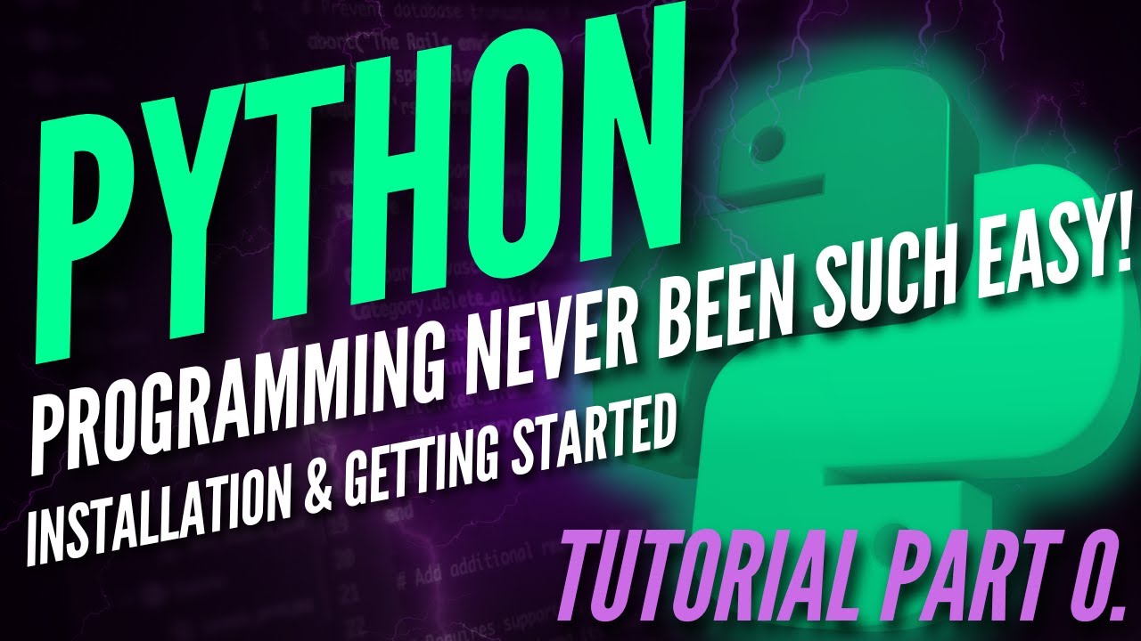 Python Tutorial For Beginners How To Start Programming Youtube