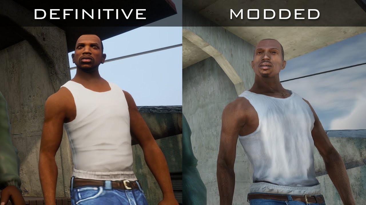 GTA SA: Definitive Edition Vs Modded Original (Trailer Comparison ...