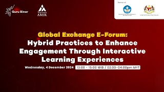 Global Exchange E-Forum: Recognizing the Alphabet with Body Parts Technique