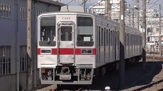 【館林津覇 11444F 4両固定に組まれ本線横に留置】東武10030系 11444F 4両固定に組まれ 本線横に留置