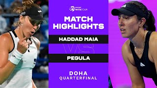 Beatriz Haddad Maia vs. Jessica Pegula | 2023 Doha Quarterfinal | WTA Match Highlights