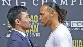 Manny Pacquiao vs. Keith Thurman FACE TO FACE in New York City