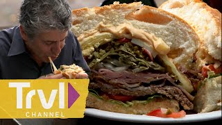 Uruguay's Greatest Sandwich Ever! | Anthony Bourdain: No Reservations | Travel Channel