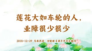 卢台长【共修组提问】莲花大如车轮的人，业障很少很少 | 观世音菩萨心灵法门 (2018.12.29马来西亚吉隆坡)