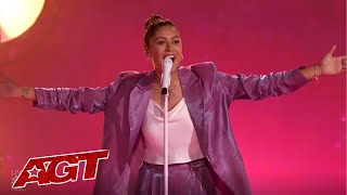 Amanda Mammana Overcomes Her Stuttering and SLAYS Her Original Song on Americas Got Talent LIVE!