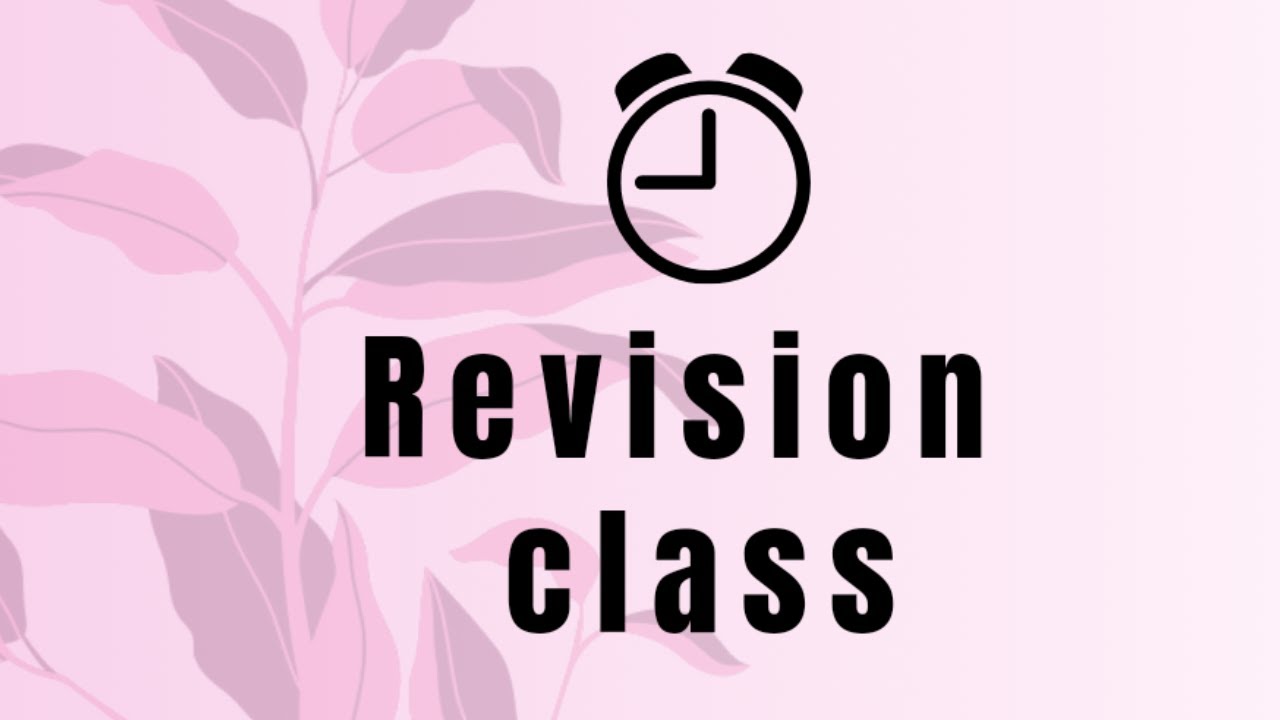 Qc2 Revision Lesson 5c By Hs Youtube