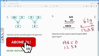 5.Sınıf Doğal Sayılarda Çarpma İşlemi AÇIK UÇLU SORULAR 2