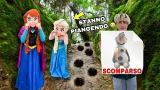 ELSA E ANNA CERCANO DI TROVARE IL LORO MIGLIORE AMICO OLAF! È SCOMPARSO!! *triste*