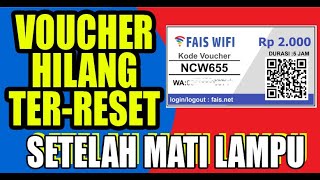 Voucher Reset dan Hilang Setelah Mati Lampu