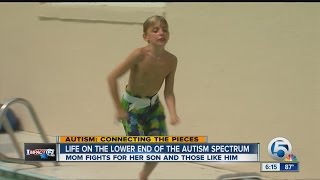 Lower-functioning end of the autism spectrum