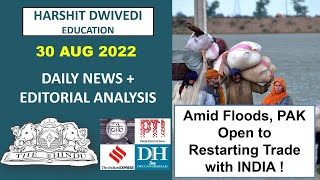 30th August 2022-The Hindu Editorial Analysis+Daily Current Affairs/News Analysis by Harshit Dwivedi