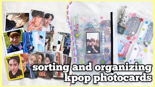 организация фотокарт и декор биндера | sorting and organizing kpop photocards 2021