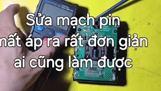 SỬA MẠCH PIN MÁY KHOAN MẤT ĐIỆN ÁP RA RẤT ĐƠN GIẢN