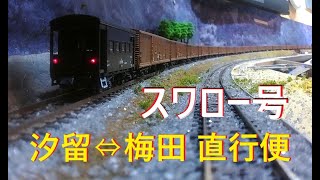 Nゲージ ワキ5000形「スワロー号」汐留⇔梅田 直行貨物