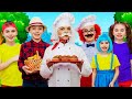 The Muffin Man 🍕 Pizza Song | Nick and Poli Nursery Rhymes & Kids Songs