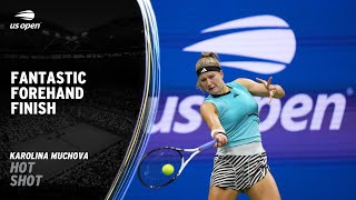 Karolina Muchova Seals Victory With Remarkable Winner | 2023 US Open