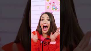 MOM IS IN JAIL! GIRLS VS BOYS FUNNY FOOD CHALLENGE IN PRISON! #Shorts