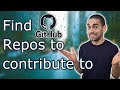 How to find Github Repos to contribute to... (Relevant to you!)