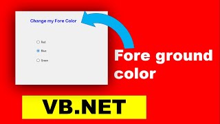 How to change foreground Color in vb.net | change text color using Button |Vb.NET