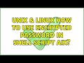 Unix & Linux: How to Use Encrypted password in shell script AIX? (4 Solutions!!)