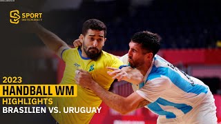 Im zweiten Versuch! Brasilien holt die ersten Punkte gegen Uruguay | SDTV Handball