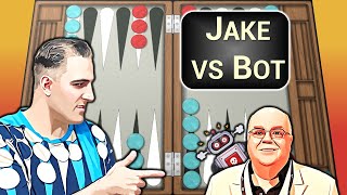 Jake Jacobs COLLIDES with Backgammon Bot - EPIC BATTLE! 🎲🎲