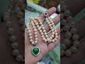 natural jade pearl u0026 silver pendant