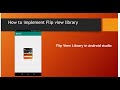 How to implement easy flip view library | android studio tutorials