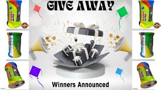 MANJHA GIVE AWAY1 Winners Announcement HYDERABAD|GIVEAWAY2 Update #kites #giveaway #manjha #dhoolpet