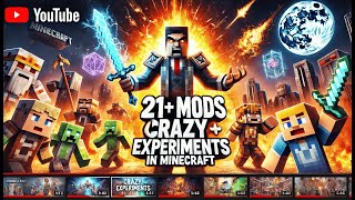 Minecraft Crazy Experiments using 21+ mods #minecraft #moded #crazy ||PK  GG